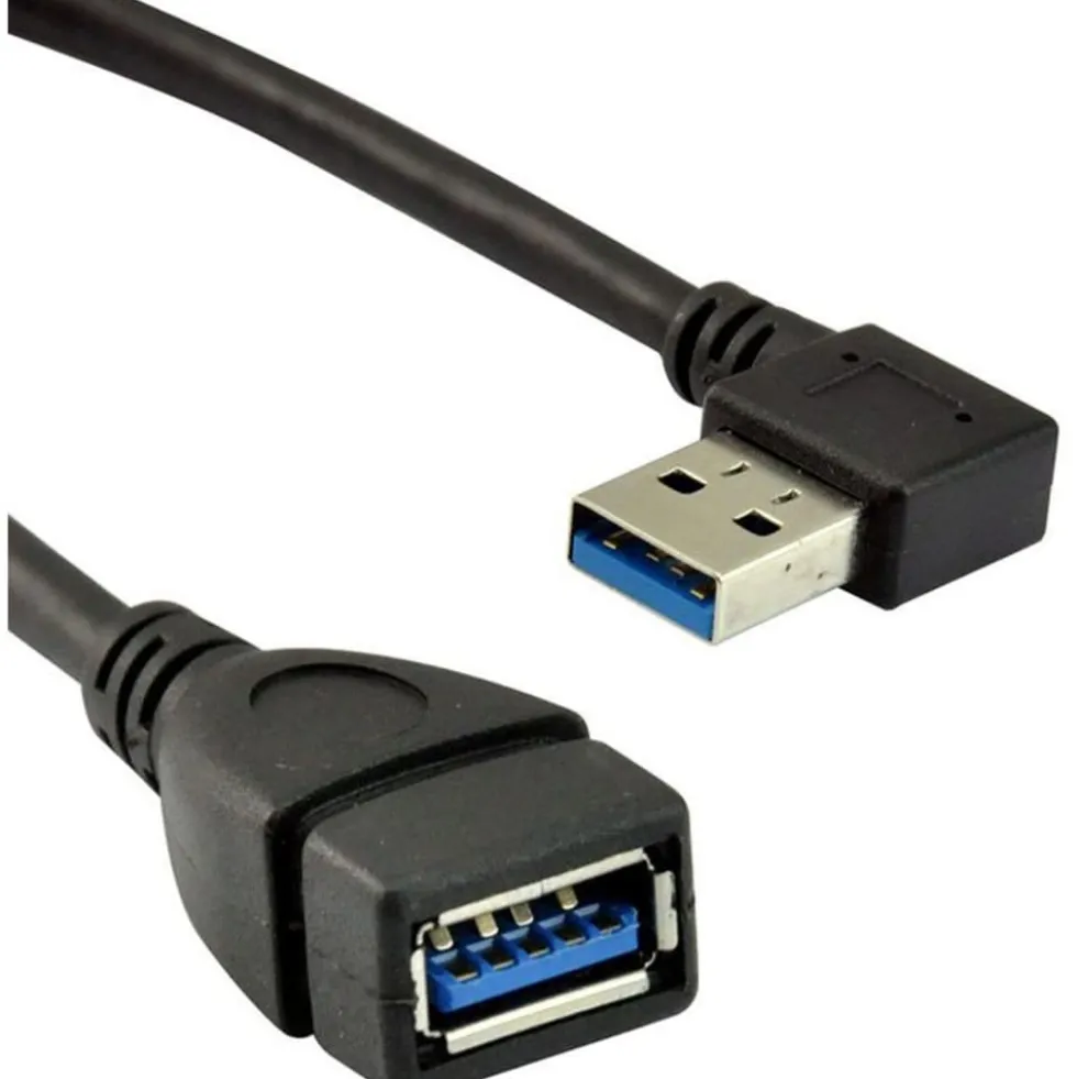 Connect USB kabelmed vinkel
