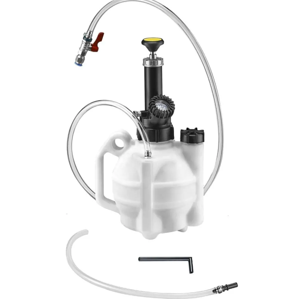 Trykkanne for olje med manometer - 4 liter